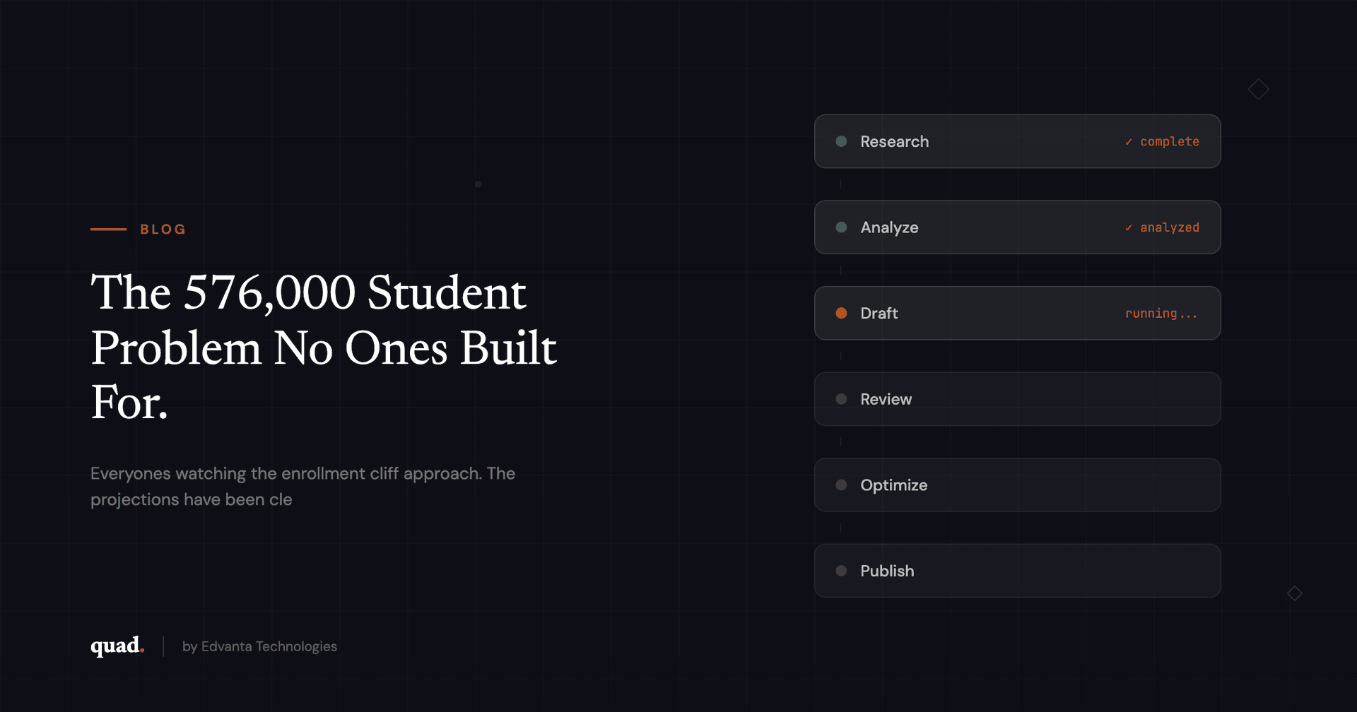 The 576,000 Student Problem No One's Built For — Quad Blog