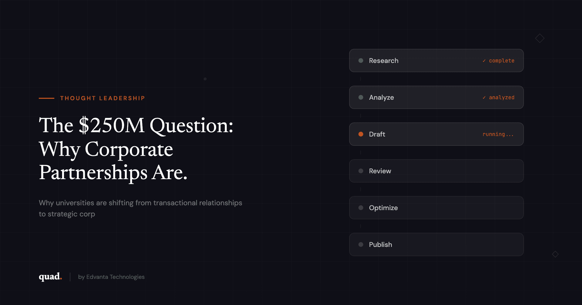 Corporate Partnerships in Higher Education — Quad Blog